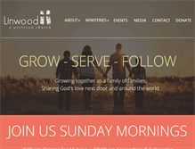 Tablet Screenshot of linwoodchurch.org